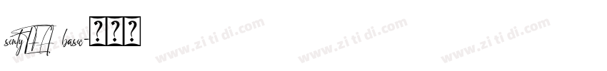 sentyTEA basic字体转换